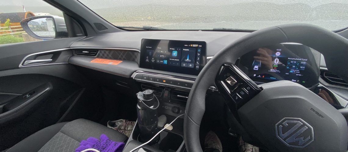 Steering wheel on right side